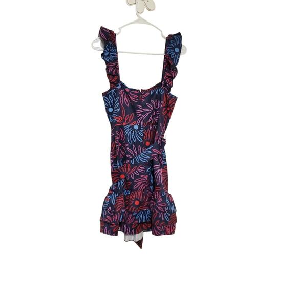 NWT LIKELY Floral Coquette Mini Party Cocktail Ruffle Sundress Dress Sz 6 - Picture 9 of 11